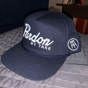 NWOT Barstool Sports Pardon My Take Rope Hat Navy